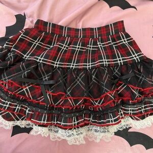 Dolls kill Dark In Love S-M mini skirt